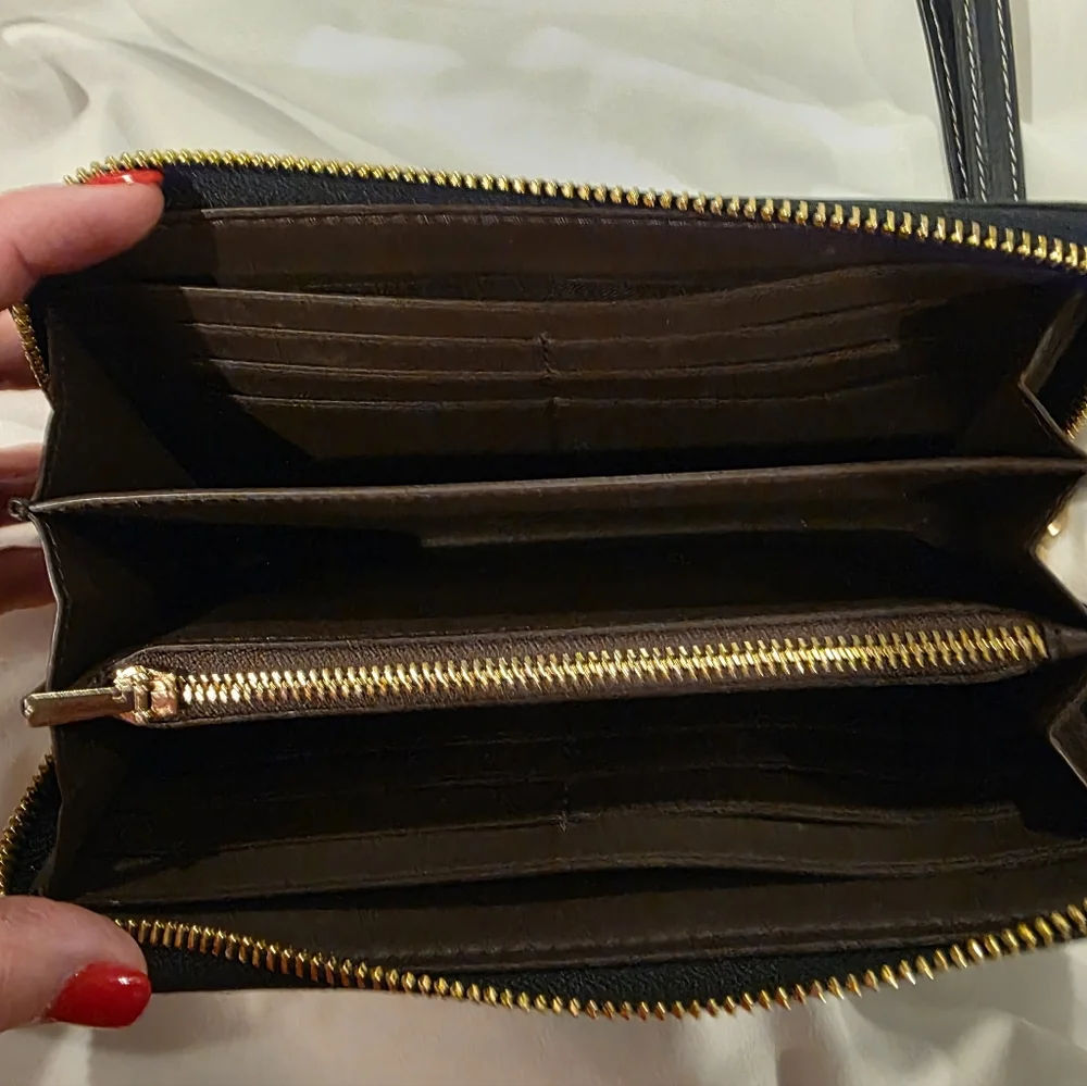 Coach Navy/Blue Monogram Wristlet - Picture 2 of 2